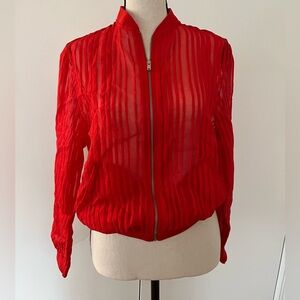 Zara red jacket
